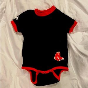 Red Sox Ringer Onesie - Cute!!!
